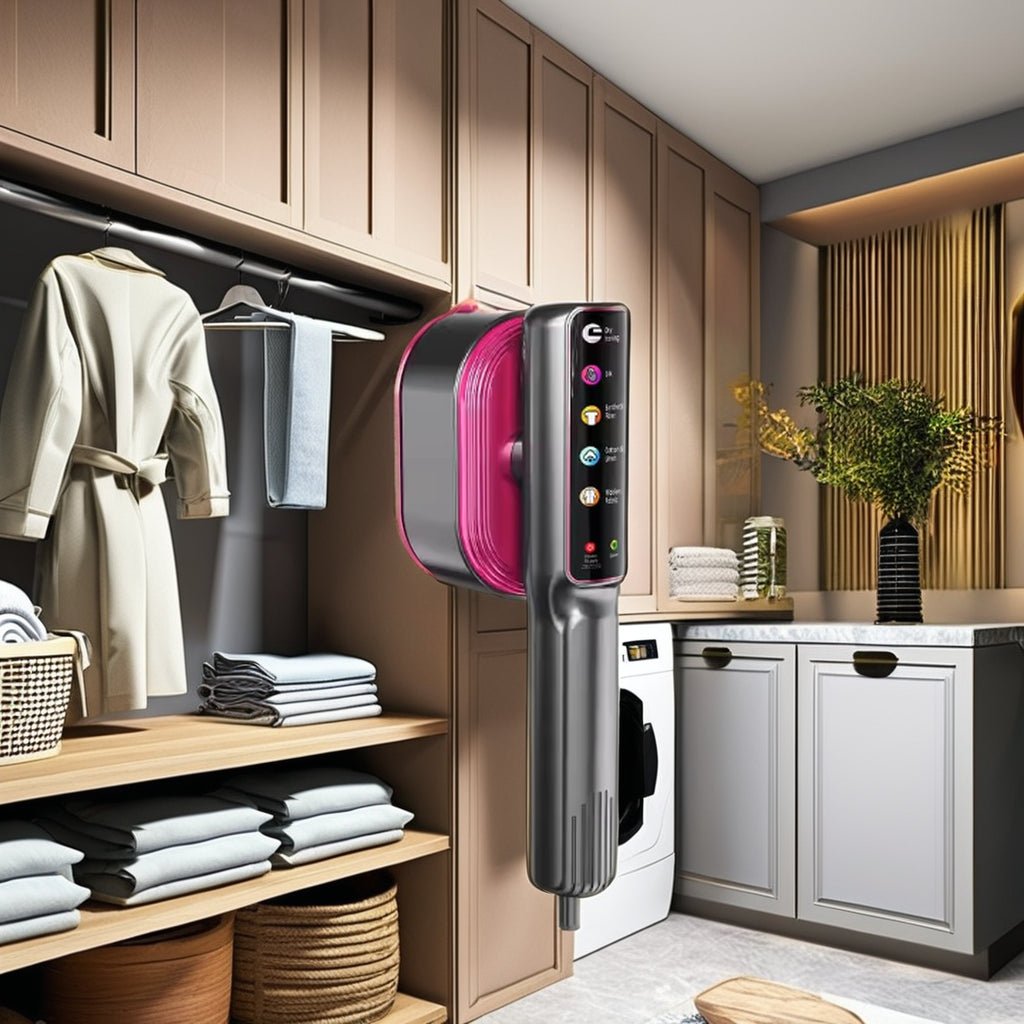 JOLIE | Steamer Portabil Profesional – Aparat de Calcat cu Abur 2 in 1, Afisaj Digital, Putere 1200W - My Jolie