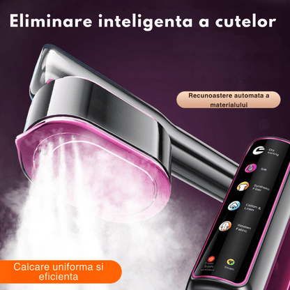 JOLIE | Steamer Portabil Profesional – Aparat de Calcat cu Abur 2 in 1, Afisaj Digital, Putere 1200W - My Jolie
